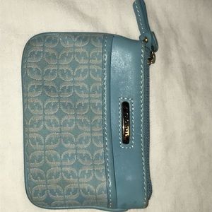 Blue fossil change purse